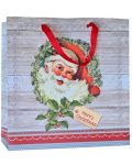 Подаръчна торбичка Zoewie - Happy Santa, 33.5 x 12 x 33 cm - 1t